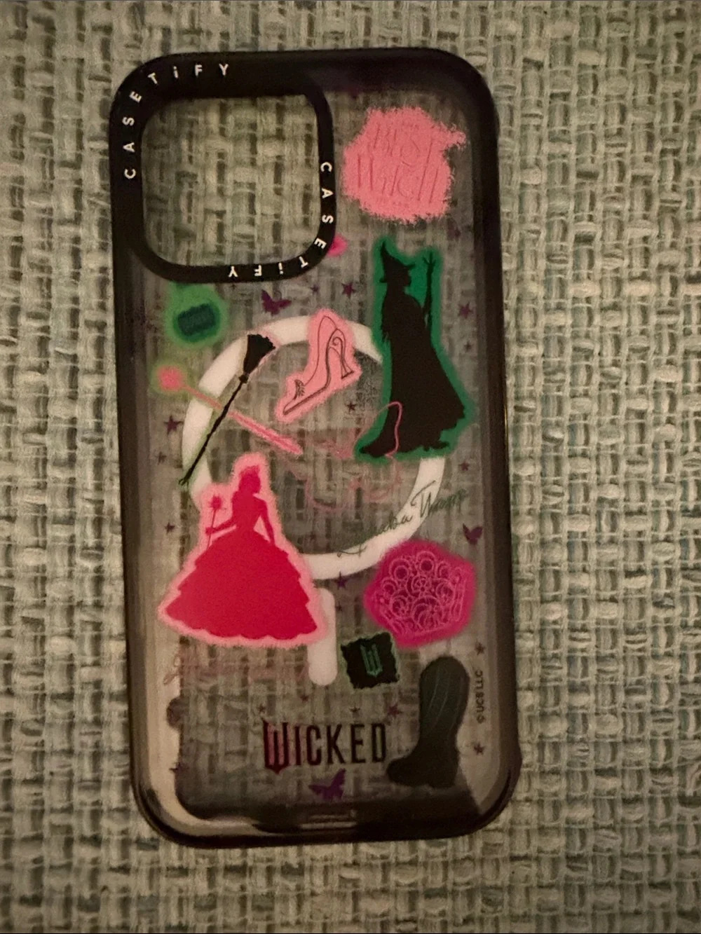 Casetify Wicked Theme Pink & Green Phone 16 pro max Case